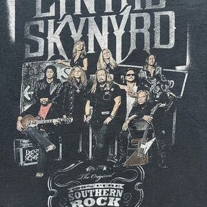 Jerzees Black Short Sleeve Tee with Vintage Graphic